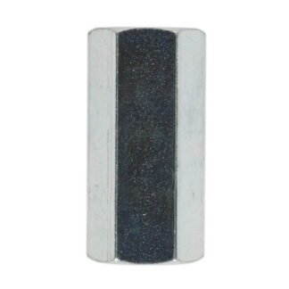 Sealey Female to Female Brake Tube Connector 3/8IN UNF x 24tpi - Pack of 10 (5054511066784) BC3824F