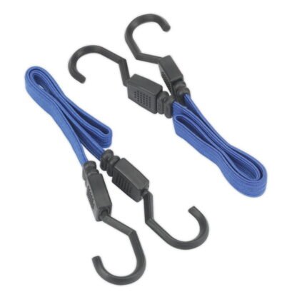Sealey Flat Bungee Cord Set 460mm 2pc (5051747581876) BCS15