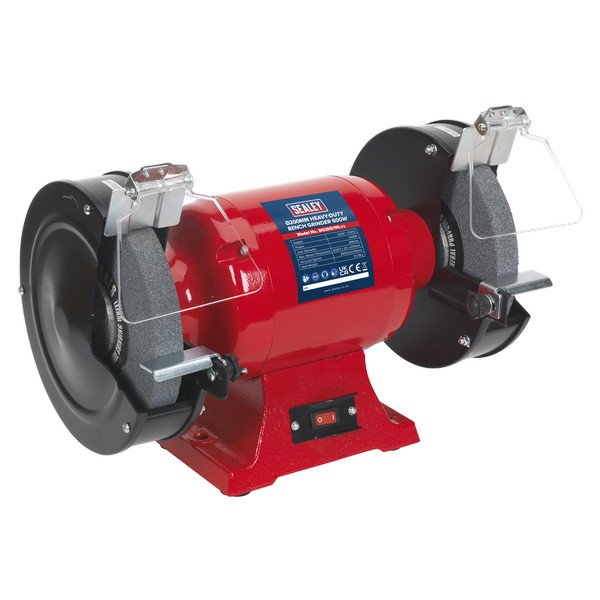 Sealey Heavy- Duty 200mm Bench Grinder 600W/230V (5024209058926) BG200/99