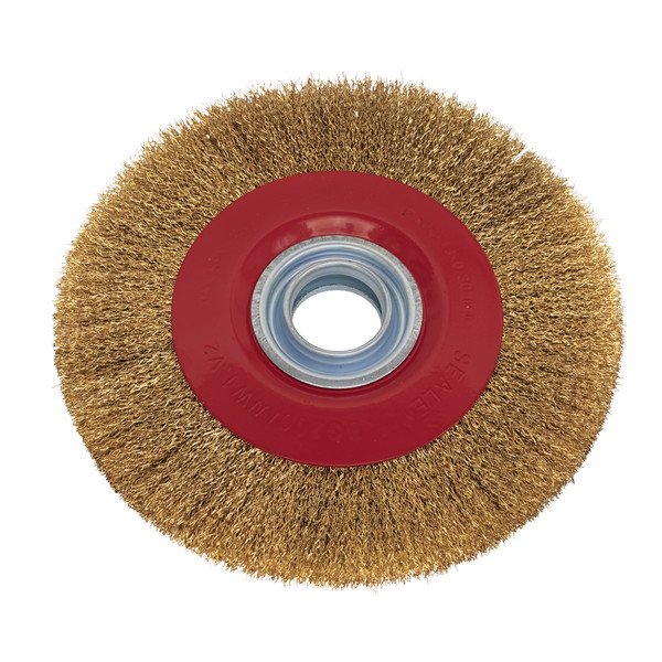 Sealey 200 x 13mm Crimped Narrow Wire Wheel 32mm Bore (5024209112574) BG200/WW1