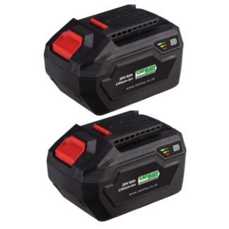 Sealey SV20 Series Power Tool Battery 20V 6Ah - Pack of 2 (5054630023088) BK06