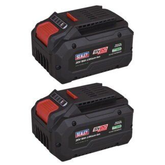 Sealey SV20 Series Power Tool Battery 20V 8Ah - Pack of 2 (5054630588341) BK08