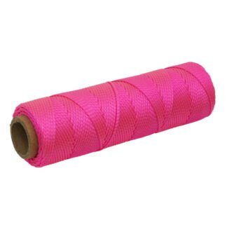 Sealey Braided Nylon Brick Line 76m - Pink (5054630265884) BLP1