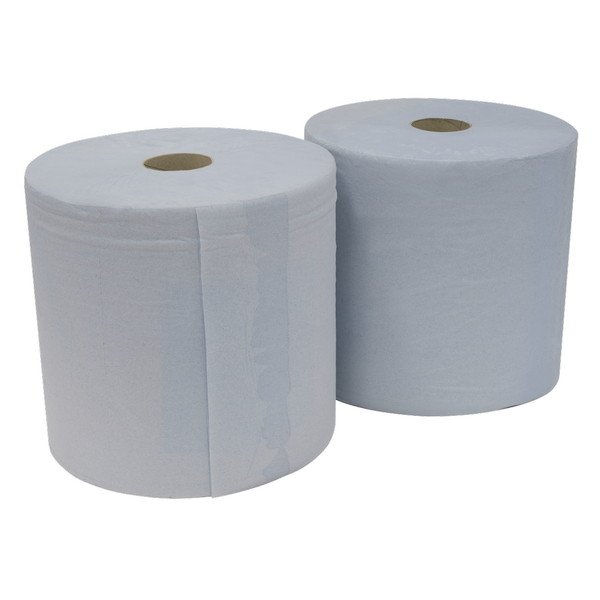 Sealey 2- Ply Blue Wiper Roll 400m x 260mm - Pack of 2 (5054630556142) BLU400