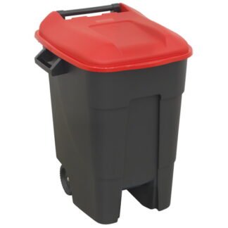 Sealey Refuse/Wheelie Bin 100L - Red (5054511254075) BM100R