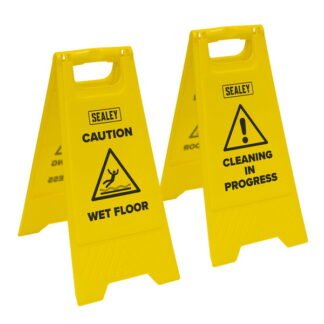 Sealey Wet Floor Signs - Pack of 2 (5054630572753) BM120