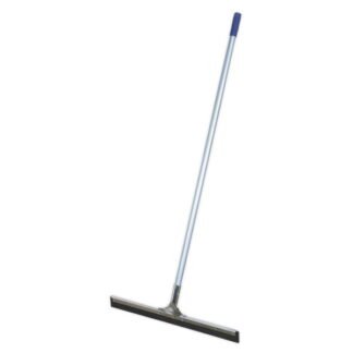 Sealey Rubber Floor Squeegee with Aluminium Handle 24IN (600mm) (5051747631106) BM24RSM