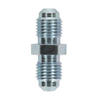 Sealey Brake Tube Connector Male to Male 3/8IN UNF x 24tpi - Pack of 10 (5054511066760) BN3824MC