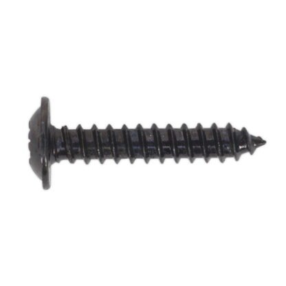 Sealey Self- Tapping Pozi Flanged Head Screw 3.5 x 19mm, Black - Pack of 100 (5054511058017) BST3519