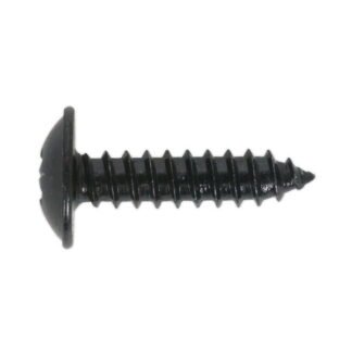 Sealey Self- Tapping Pozi Flanged Head Screw 4.8 x 13mm, Black - Pack of 100 (5054511058147) BST4813