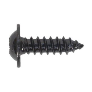 Sealey Self- Tapping Pozi Flanged Head Screw 4.8 x 16mm, Black - Pack of 100 (5054511058222) BST4816