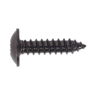 Sealey Self- Tapping Pozi Flanged Head Screw 4.8 x 19mm, Black - Pack of 100 (5054511058291) BST4819