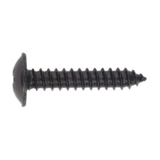 Sealey Self- Tapping Pozi Flanged Head Screw 4.8 x 25mm, Black - Pack of 100 (5054511058383) BST4825