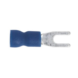 Sealey Easy- Entry Fork Terminal 3.7mm (4BA), Blue - Pack of 100 (5054511012323) BT13