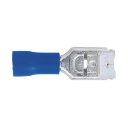 Sealey Piggy- Back Terminal 6.3mm, Blue - Pack of 100 (5054511012361) BT17