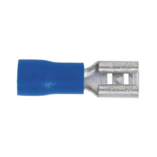 Sealey Push- On Female Terminal 4.8mm, Blue - Pack of 100 (5054511012385) BT19