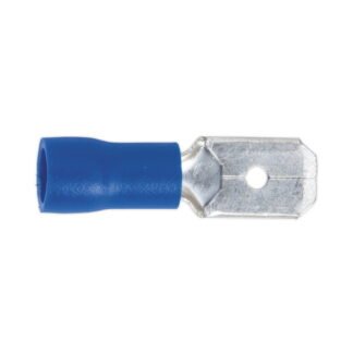 Sealey Push- On Male Terminal 6.3mm, Blue - Pack of 100 (5054511012408) BT21