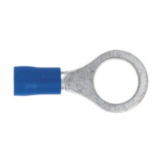 Sealey Easy- Entry Ring Terminal 10.5mm (3/8 ), Blue - Pack of 100 (5054511012422) BT23
