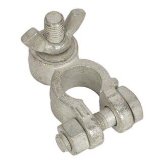 Sealey Battery Terminal Post with Washer & Wing Nut Negative 24V - Pack of 5 (5054511009378) BTN24