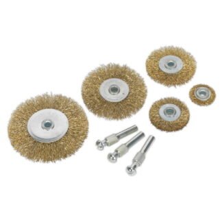 Sealey Crimped Wire Brush Set 8pc (5051747722972) BWBS08
