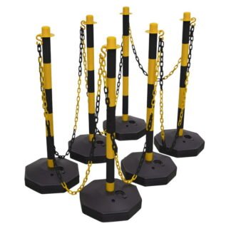 Sealey Post & Chain Kit 25m - Black/Yellow (5054630060748) BYSBKIT