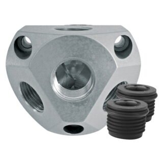 Sealey John Guest® Wall Box 3 x 1/2IN BSP Connection (5054630165016) CAS12WB
