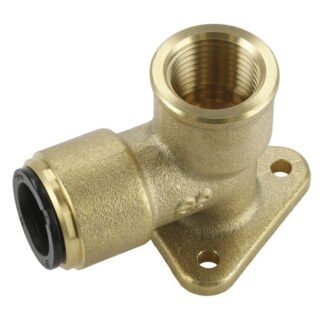 Sealey John Guest® Brass Wingback Elbow 15mm x 1/2IN BSP (5024209645409) CAS15BWE