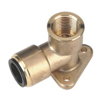 Sealey John Guest® Brass Wingback Elbow 22mm x 3/4IN BSP (5024209685412) CAS22BWE