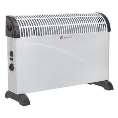 Sealey Convector Heater with 3 Heat Settings Thermostat & Turbo Fan 2000W (5054511319606) CD2005T