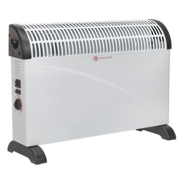 Sealey Convector Heater with 3 Heat Settings Thermostat & Turbo Fan 2000W (5054511319606) CD2005T
