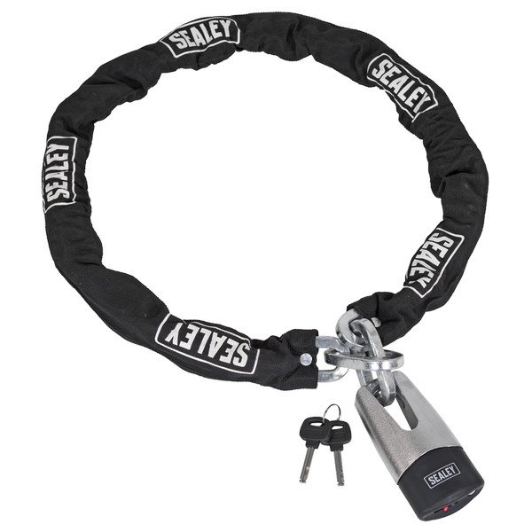 Sealey Motorcycle Chain & Disc Lock 10.5 x 10.5 x 1500mm 4* ART Approved (5054511352962) CLA109DL