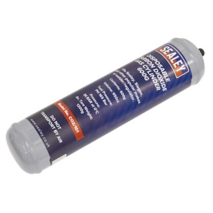 Sealey Disposable Carbon Dioxide Gas Cylinder 600g (5051747630536) CO2/101