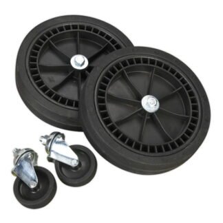 Sealey Wheel Kit for Fixed Compressors - 2 Castors & 2 Fixed (5051747575066) COMPKIT5