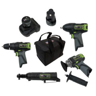 Sealey 4 x SV10.8 Series Cordless Power Tool Kit 10.8V - 2 Batteries (5054511978971) CP108VCOMBO1