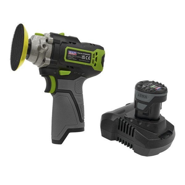 Sealey SV10.8 Series 75mm Cordless Polisher Kit 10.8V 2Ah (5054511979350) CP108VCP
