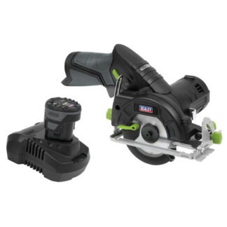 Sealey SV10.8 Series 85mm Cordless Circular Saw Kit 10.8V 2Ah (5054630060700) CP108VCS