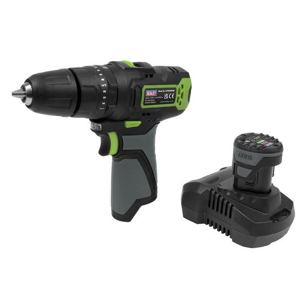 Sealey SV10.8 Series 10mm Cordless Combi Drill Kit 10.8V 2Ah (5054630013003) CP108VDD