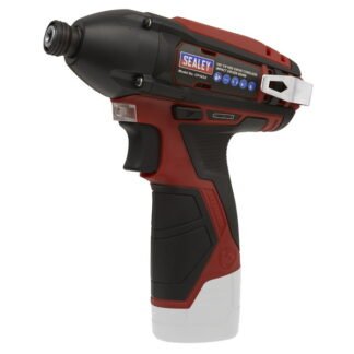 Sealey SV12 Series 1/4IN Hex Drive Cordless Impact Driver 12V - Body Only (5054511124934) CP1203