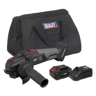 Sealey Premier SV20 Series 115mm Brushless Cordless Angle Grinder Kit 20V 4Ah (5054630000331) CP20VAGXKIT1