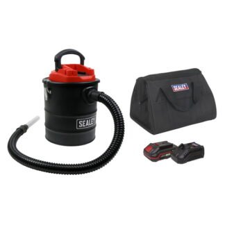 Sealey SV20 Series 15L Cordless Handheld Ash Vacuum Cleaner Kit 20V 2Ah SV20 (5054630159374) CP20VAVKIT1