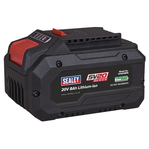 Sealey SV20 Series Power Tool Battery 20V 8Ah (5054630438851) CP20VBP8