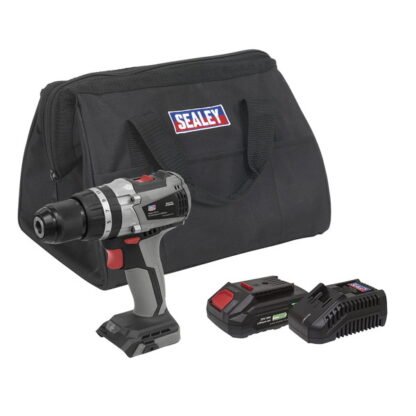 Sealey Premier SV20 Series 13mm Brushless Cordless Combi Drill Kit 20V 2Ah (5054630000386) CP20VDDXKIT1