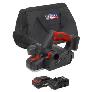 Sealey SV20 Series Cordless Planer Kit 20V 2Ah (5054630339059) CP20VEPKIT1
