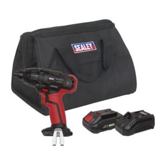 Sealey SV20 Series 1/4IN Hex Drive Cordless Impact Driver 20V 2Ah (5054630000706) CP20VIDKIT1