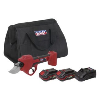 Sealey SV20 Series Brushless Cordless Pruning Shears Kit 20V 2Ah - 2 Batteries (5054630152740) CP20VPSKIT