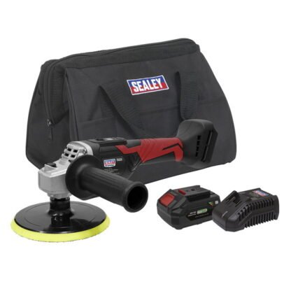 Sealey Premier SV20 Series 150mm Cordless Rotary Polisher 20V 4Ah (5054511962352) CP20VRPKIT