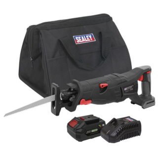 Sealey Premier SV20 Series Brushless Cordless Reciprocating Saw 20V 4Ah Kit (5054630150616) CP20VRSXKIT1