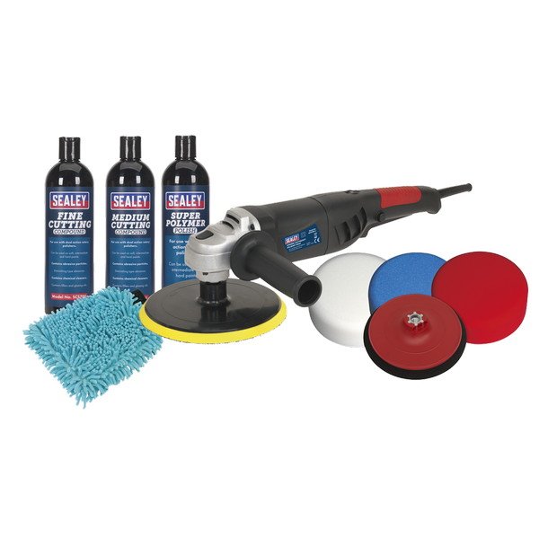 Sealey 180mm Pro Polishing & Compounding Kit 1100W/230V (5054511762242) CPK05