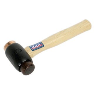 Sealey Premier Copper/Rawhide Faced Hammer with Hickory Shaft 3.5lb (5051747524231) CRF35