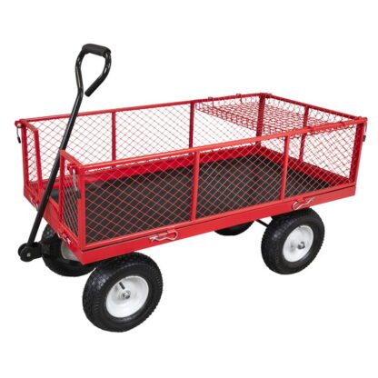 Sealey Platform Truck with Sides Pneumatic Tyres 350kg Capacity (5054630497230) CST806